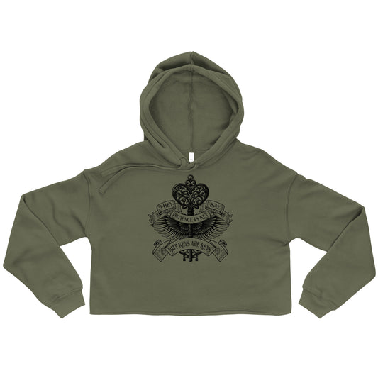 Patience is Key Crop Hoodie