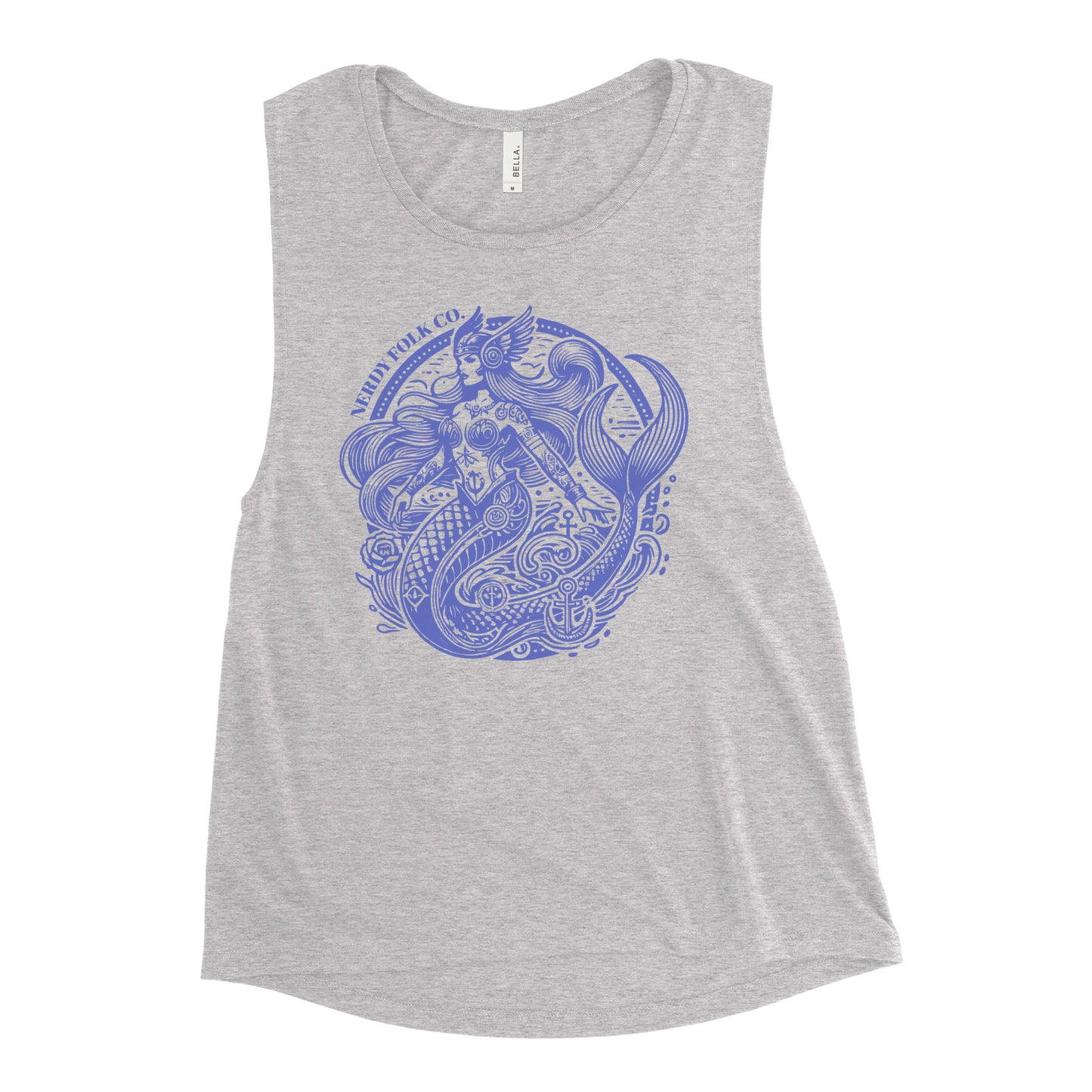 Nerdy Folk Flagship Chick Muscle Tank