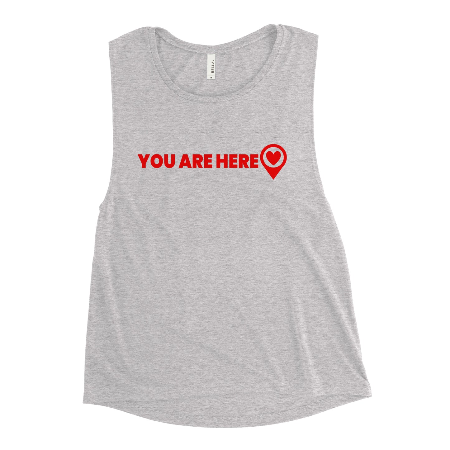 You Are Here Chick Muscle Tank
