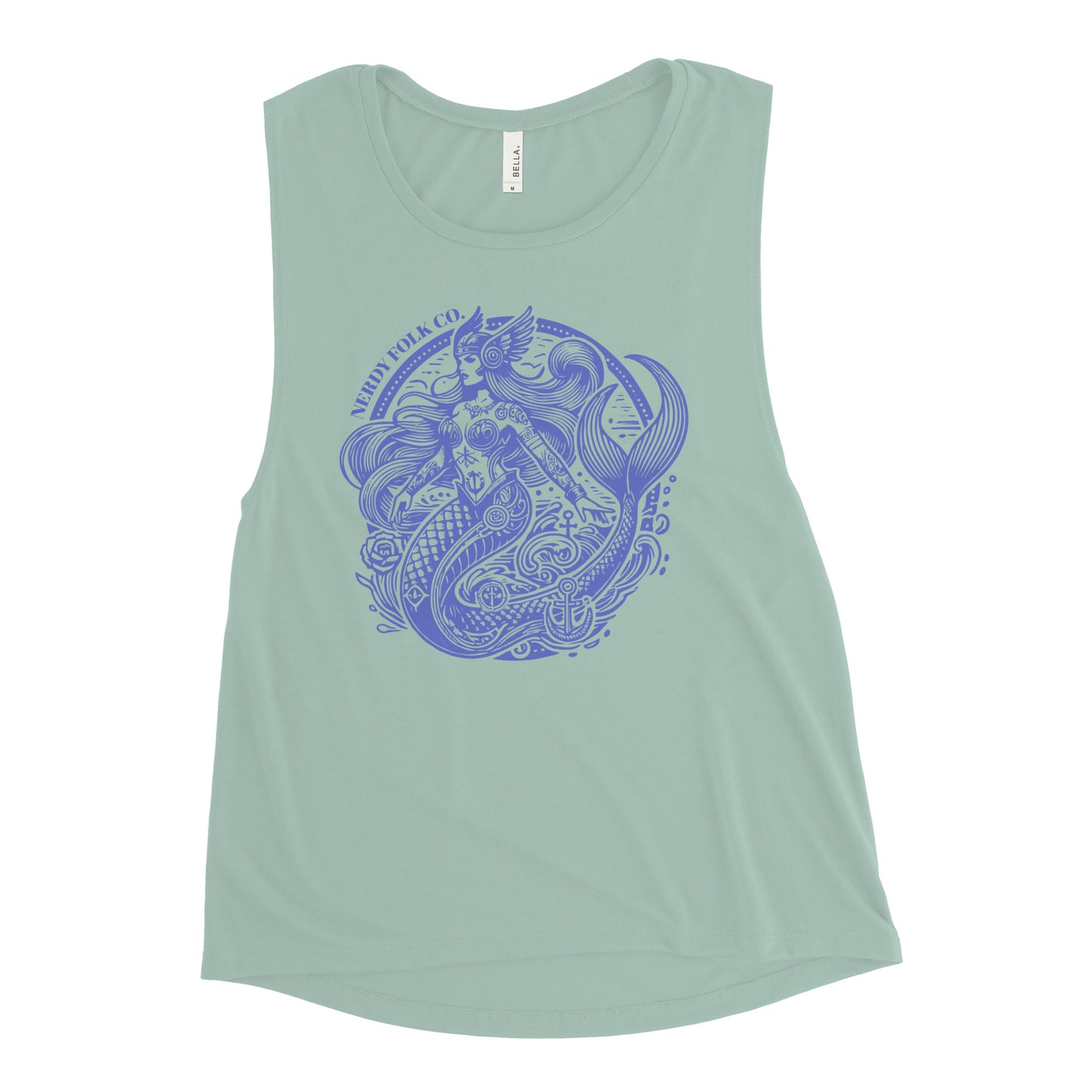 Nerdy Folk Flagship Chick Muscle Tank