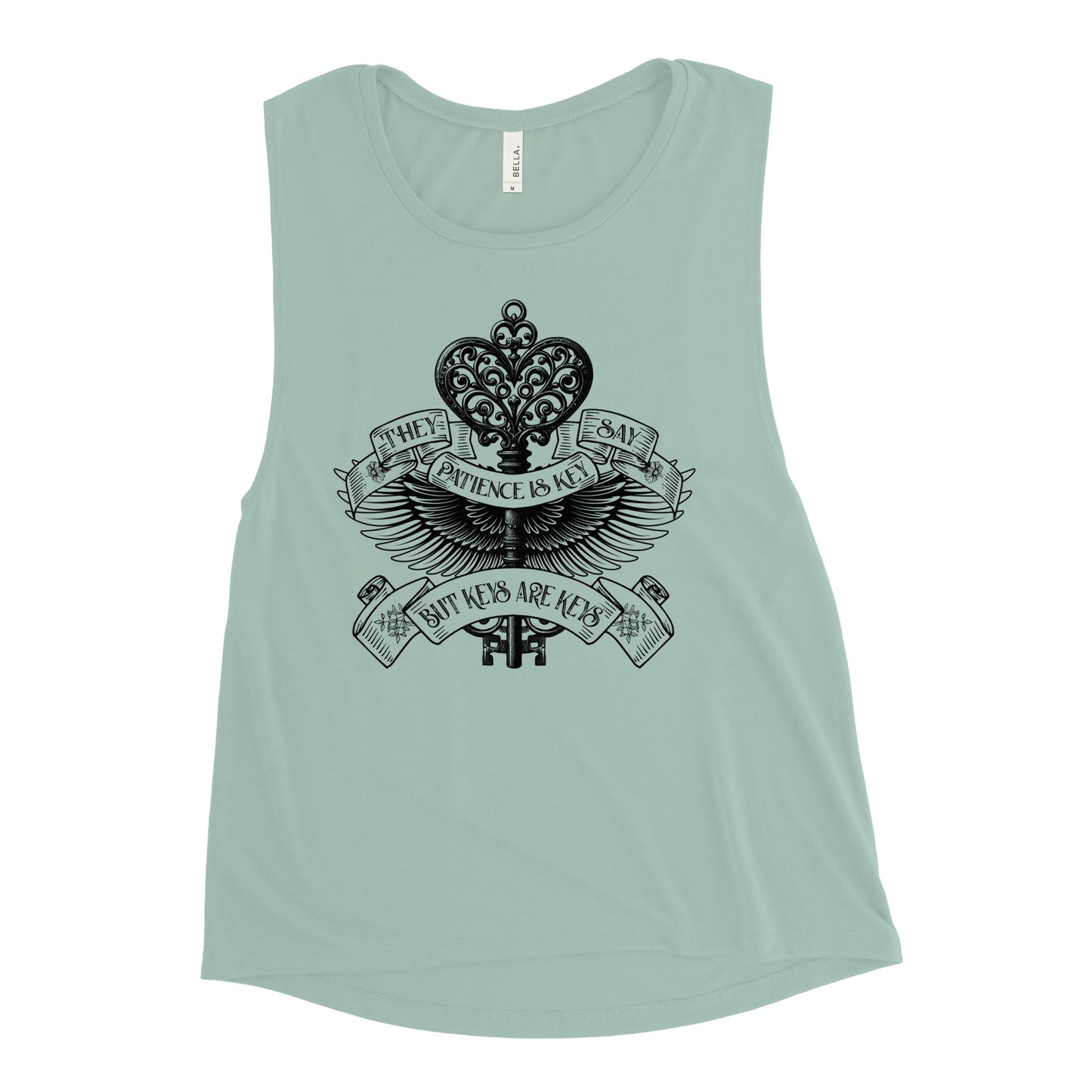 Patience is Key Chick Muscle Tank