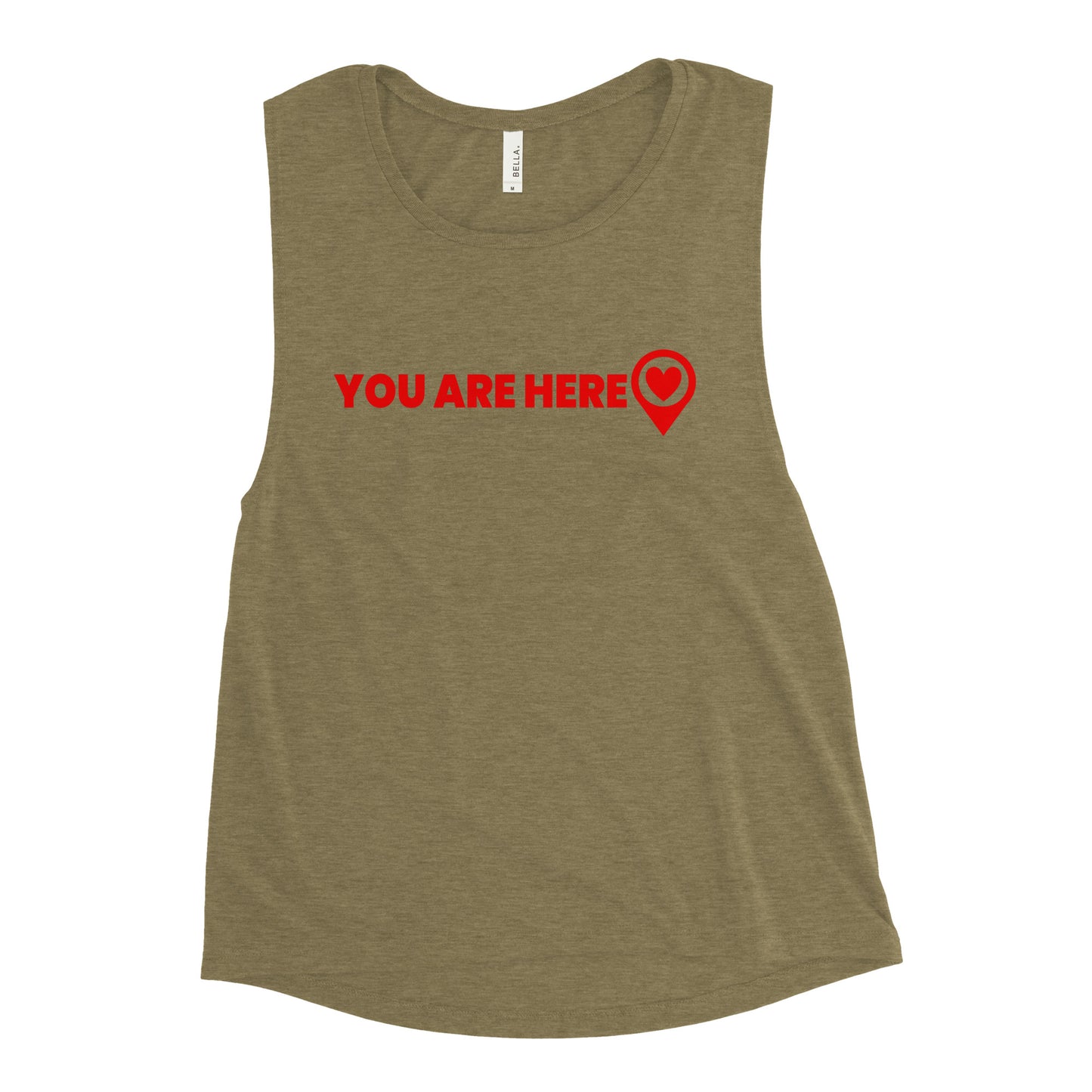 You Are Here Chick Muscle Tank