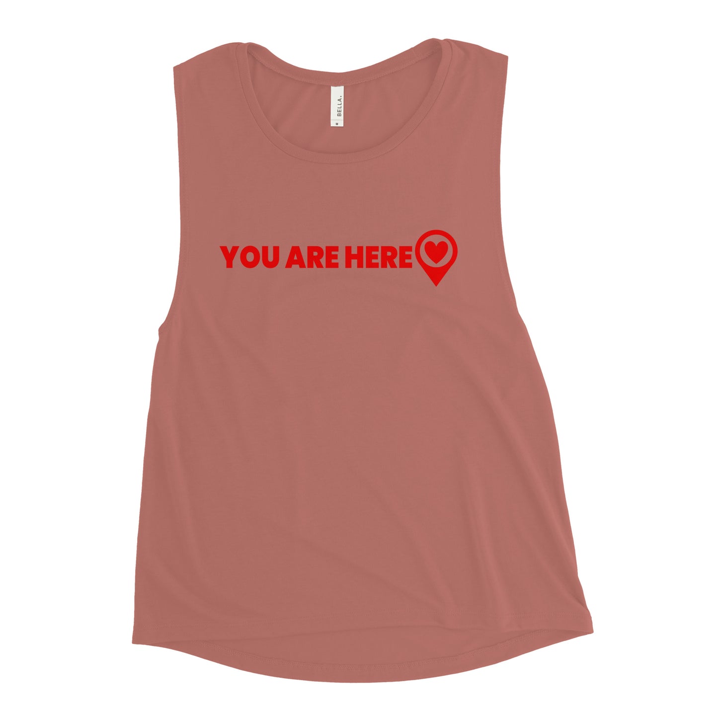You Are Here Chick Muscle Tank