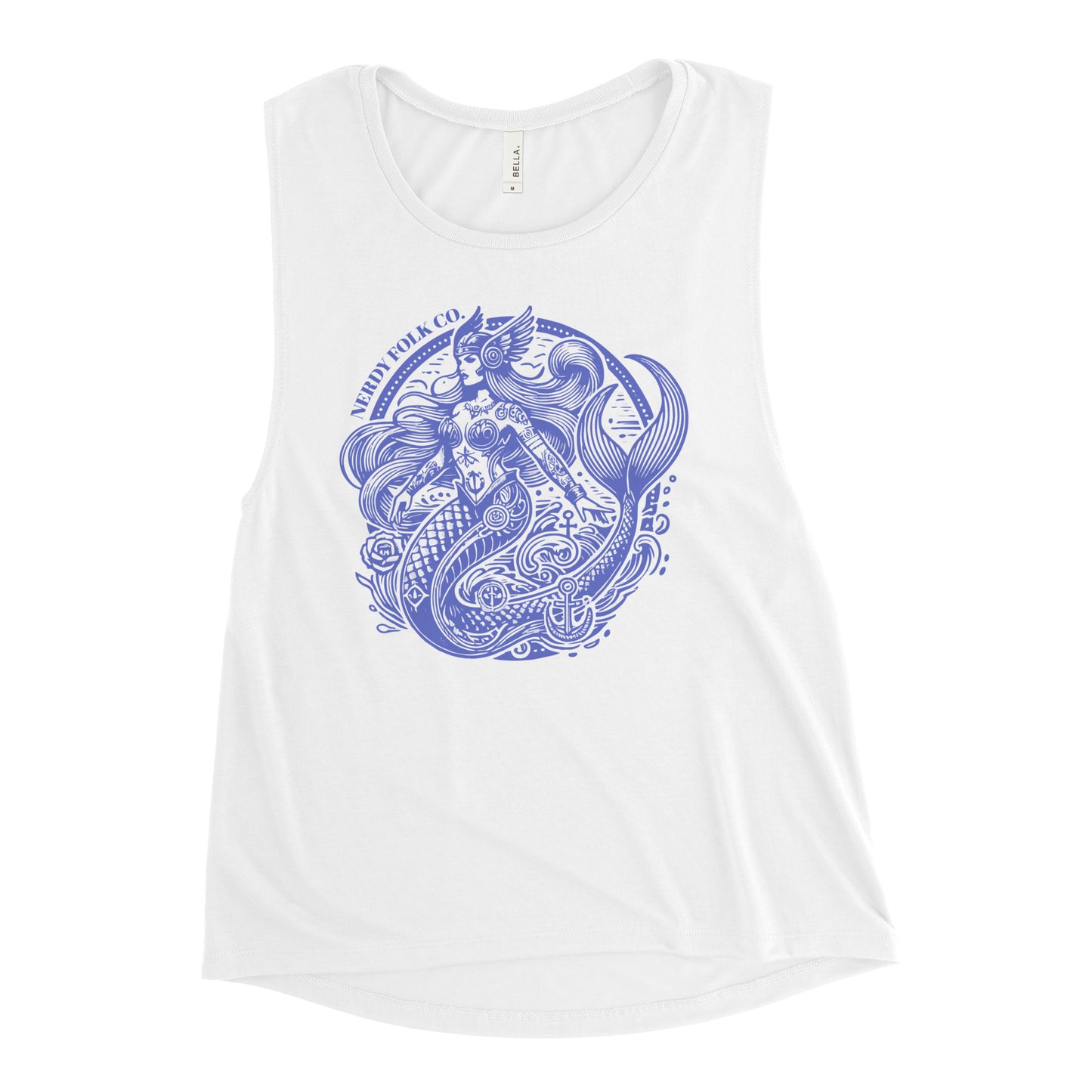 Nerdy Folk Flagship Chick Muscle Tank