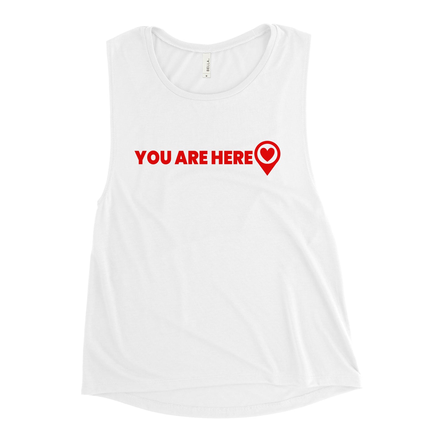 You Are Here Chick Muscle Tank