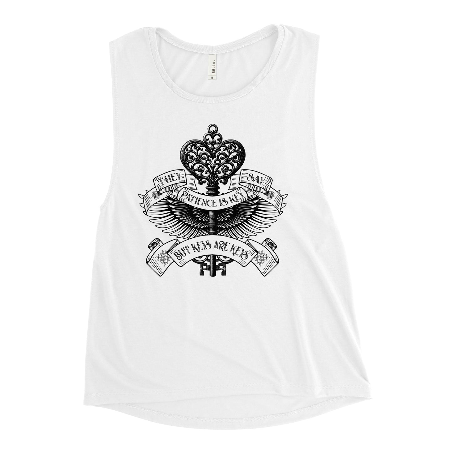 Patience is Key Chick Muscle Tank