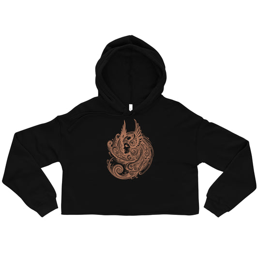Hún Er Stormrinn Crop Hoodie